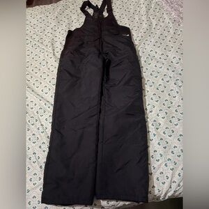 SkiGear Black bib Insulated snow Pants size L